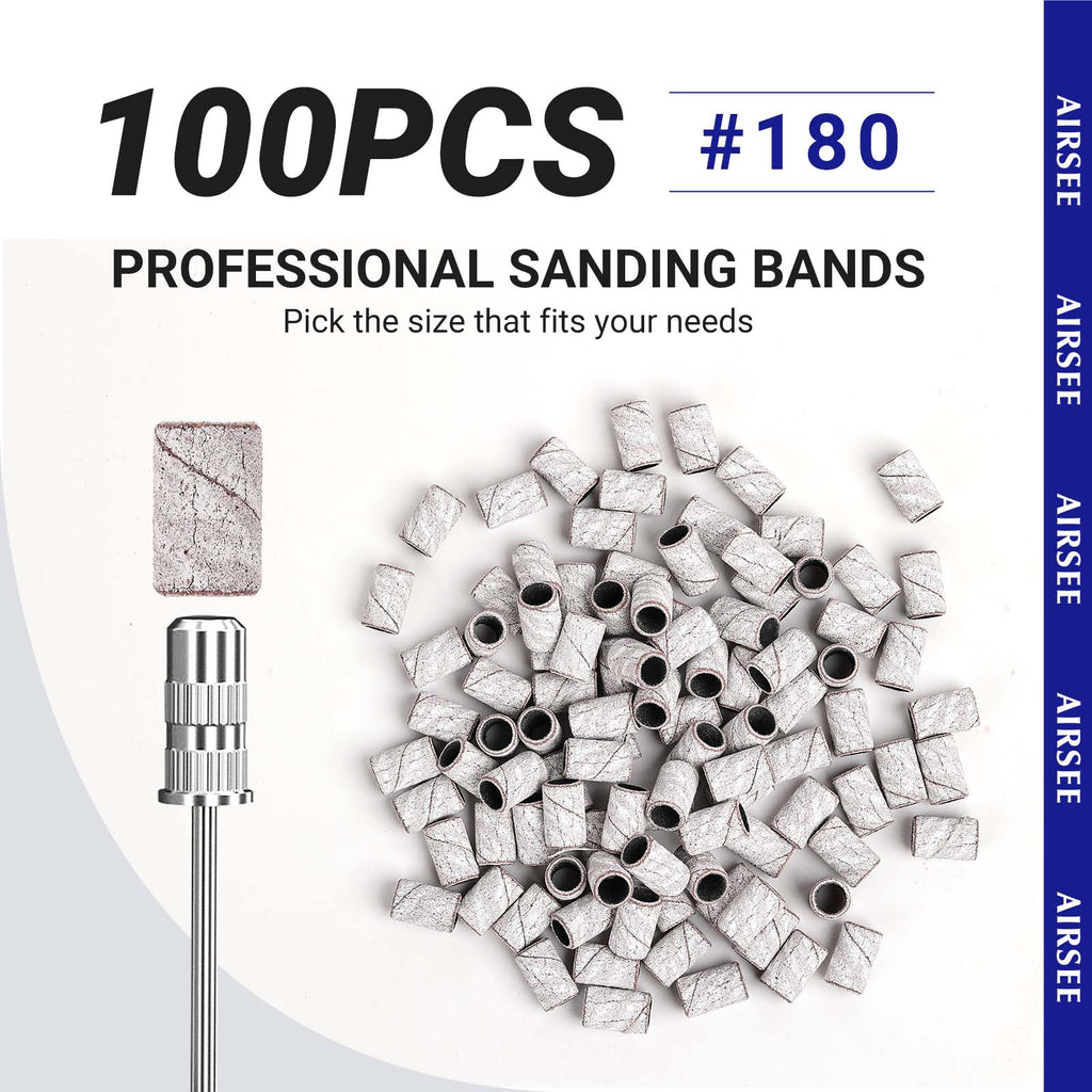 100pcs Nail Sanding Bands #180