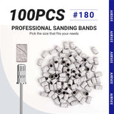 100pcs Nail Sanding Bands #180