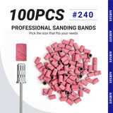 100pcs Nail Sanding Bands #240