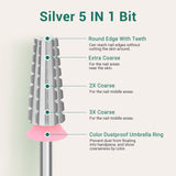 Silver 5 in 1 Nail Drill Bit 2XF-3XC