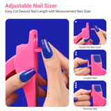 Pulled Measurer Acrylic Nail Clippers