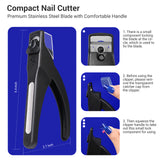 Pulled Measurer Acrylic Nail Clippers