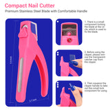 Pulled Measurer Acrylic Nail Clippers