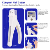 Pulled Measurer Acrylic Nail Clippers