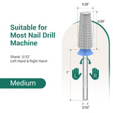 Silver 5 in 1 Nail Drill Bit 2XF-3XC