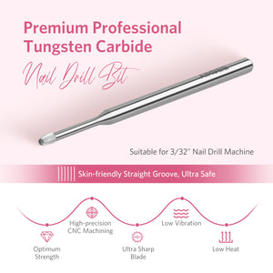 Silver Cuticle Cleaning Nail Drill Bit M