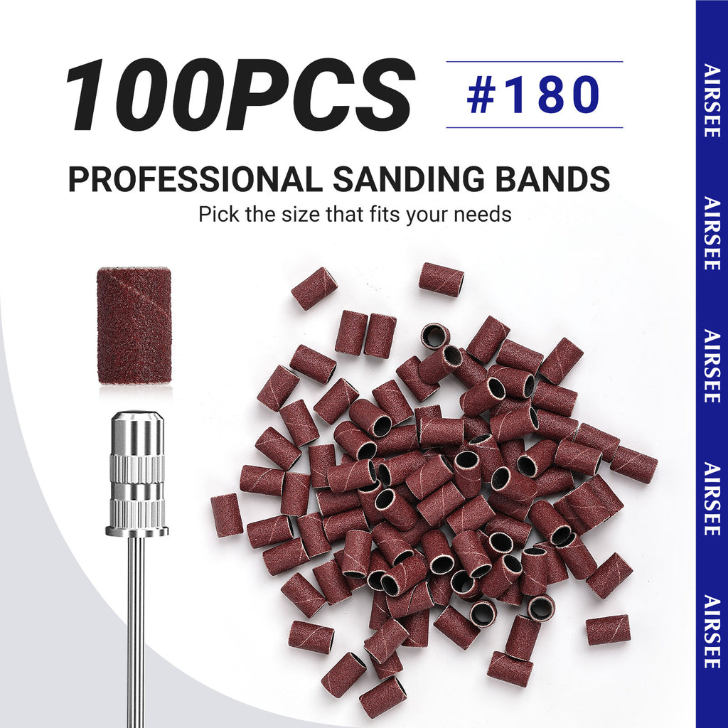 100pcs Nail Sanding Bands #180