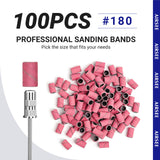 100pcs Nail Sanding Bands #180