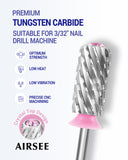 Silver Crystal Top Barrel Nail Drill Bit XF-4XC