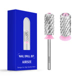 Silver Crystal Top Barrel Nail Drill Bit XF-4XC