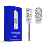 Silver Crystal Top Barrel Nail Drill Bit XF-4XC