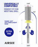 Silver Crystal Top Barrel Nail Drill Bit XF-4XC