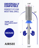 Silver Crystal Top Barrel Nail Drill Bit XF-4XC