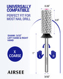 Silver Crystal Top Barrel Nail Drill Bit XF-4XC