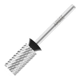 Silver Flat Top Barrel Nail Drill Bit XF-4XC