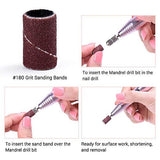 180 Grit Electric File Sand Piece Set