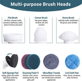AIRSEE 10PCS Brush Heads for Long-Handle Electric Spin Scrubber