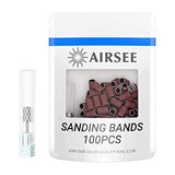 AIRSEE 100Pcs Sanding Bands with 1 Mandrel