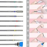Diamond Nail Drill Bits Set 10Pcs 